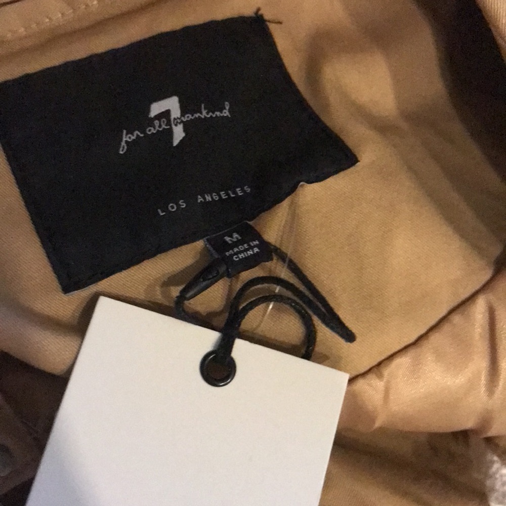 7 for all mankind Trimmed Trench Coat NWT - Picture 6 of 9